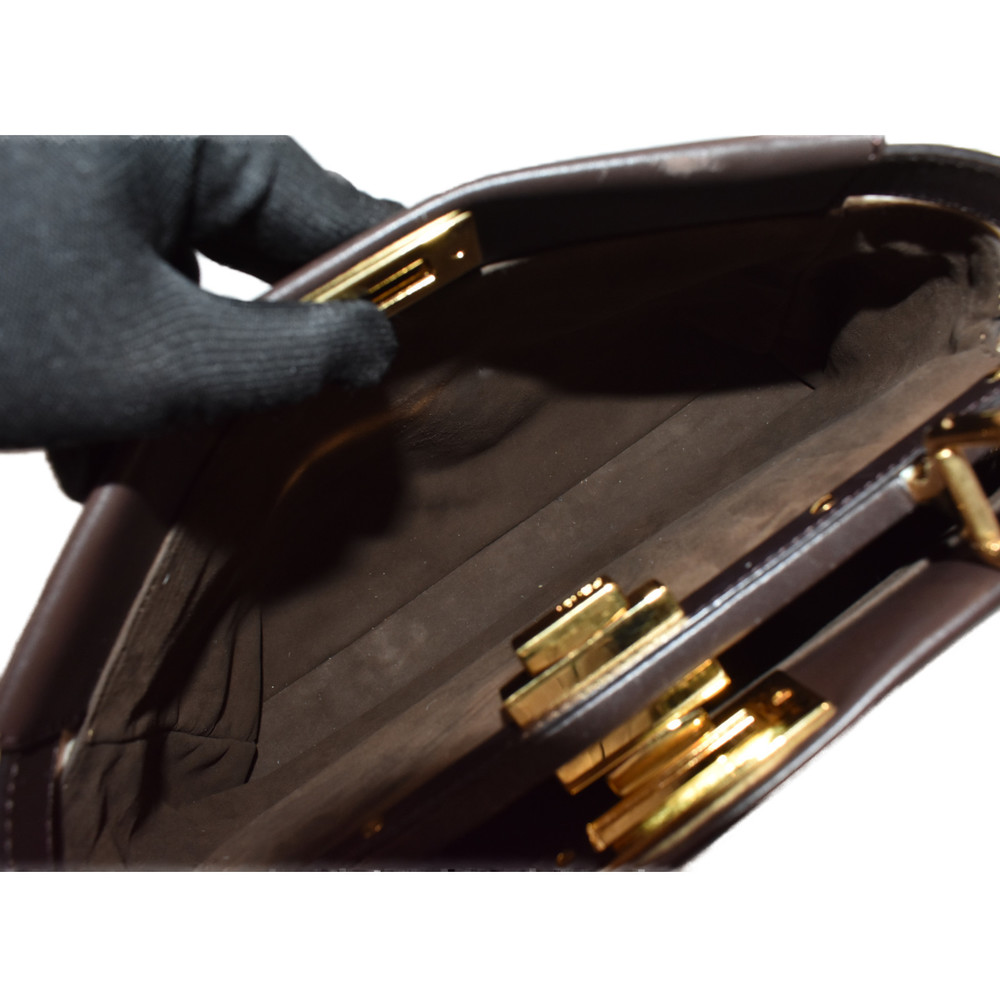 Fendi Peekaboo Haraco Python Leather Beige Brown - image 8